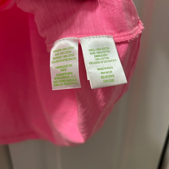 NWOT Lilly Pulitzer Taylin Eyelet Top Pink Shandy Size Small - Picture 5 of 13